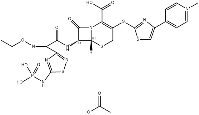 ceftaroline fosamil acetate monohydrate Structure