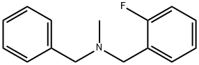 N-苄基-2-氟-N-甲基苄胺, 401-35-4, 结构式