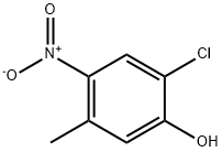 2-クロロ-5-メチル-4-ニトロフェノール 化学構造式