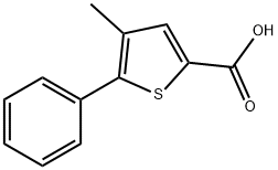 4-甲基-5-苯基-2-噻吩甲酸, 40133-12-8, 结构式