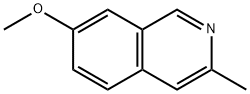 7-甲氧基-3-甲基异喹啉 结构式