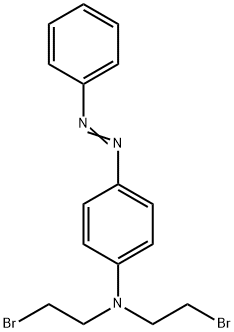 N,N-Bis(2-bromoethyl)-4-(phenylazo)benzenamine Structure