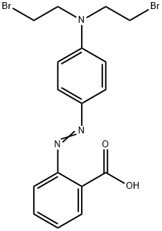 2-[[4-[Bis(2-bromoethyl)amino]phenyl]azo]benzoic acid Structure