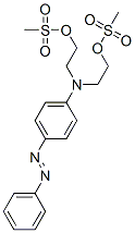 Bis(methanesulfonic acid)[[4-(phenylazo)phenyl]imino]bisethylene ester Struktur