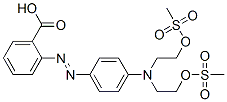 2-[[4-[Bis[2-[(methylsulfonyl)oxy]ethyl]amino]phenyl]azo]benzoic acid Structure