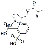 1-[2-(methacryloyloxy)-1-methylethyl] hydrogen sulphophthalate Struktur