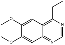 4-エチル-6,7-ジメトキシキナゾリン 化学構造式