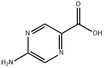 5-アミノピラジン-2-カルボン酸 化学構造式