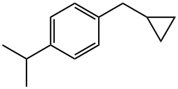 Benzene, 1-(cyclopropylmethyl)-4-(1-methylethyl)- (9CI) Struktur