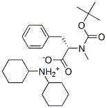 N-叔丁氧羰基-N-甲基-L-苯丙氨酸二环己胺盐, 40163-88-0, 结构式