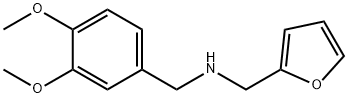 N-(3,4-二甲氧基苄基)-1-(呋喃-2-基)甲胺 结构式