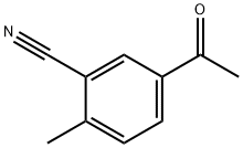 5-乙酰基-2-甲基苄腈 结构式