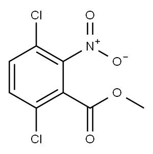 3,6-ジクロロ-2-ニトロ安息香酸メチル 化学構造式