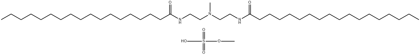 methylbis(2-stearamidoethyl)ammonium methyl sulphate 结构式