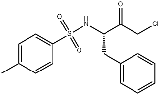 N-[(S)-3-クロロ-2-オキソ-1-(フェニルメチル)プロピル]-4-メチルベンゼンスルホンアミド 化学構造式