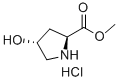 trans-4-ヒドロキシ-L-プロリンメチル塩酸塩 化学構造式
