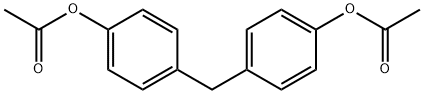 4,4'-Methylenebis(acetoxybenzene) 结构式