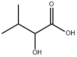 2-ヒドロキシイソ吉草酸 化学構造式
