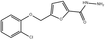 5-[(2-CHLOROPHENOXY)METHYL]-2-FUROHYDRAZIDE Structure