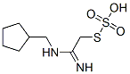 Thiosulfuric acid hydrogen S-[2-[(cyclopentylmethyl)amino]-2-iminoethyl] ester Struktur