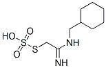 Thiosulfuric acid hydrogen S-[2-[(cyclohexylmethyl)amino]-2-iminoethyl] ester Struktur