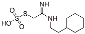 Thiosulfuric acid hydrogen S-[2-[(2-cyclohexylethyl)amino]-2-iminoethyl] ester Structure