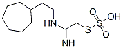 Thiosulfuric acid hydrogen S-[2-[(2-cycloheptylethyl)amino]-2-iminoethyl] ester 结构式