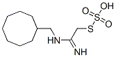 Thiosulfuric acid hydrogen S-[2-[(cyclooctylmethyl)amino]-2-iminoethyl] ester Structure