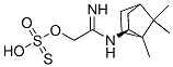 Thiosulfuric acid hydrogen S-[2-imino-2-[(1,7,7-trimethylbicyclo[2.2.1]heptan-2-yl)amino]ethyl] ester Struktur