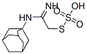 Thiosulfuric acid hydrogen S-[2-(adamantan-1-ylamino)-2-iminoethyl] ester 结构式