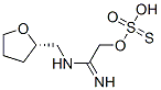 Thiosulfuric acid hydrogen S-[2-imino-2-[[(tetrahydrofuran-2-yl)methyl]amino]ethyl] ester Struktur