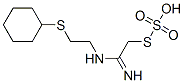 Thiosulfuric acid hydrogen S-[2-[[2-(cyclohexylthio)ethyl]amino]-2-iminoethyl] ester Structure