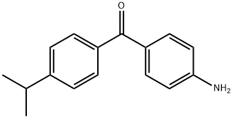(4-氨基苯基)(4-异丙苯基)甲酮 结构式