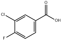 3-クロロ-4-フルオロ安息香酸 化学構造式