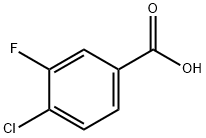 4-氯-3-氟苯甲酸, 403-17-8, 结构式