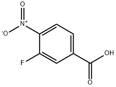 3-フルオロ-4-ニトロ安息香酸 化学構造式