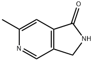 1H-Pyrrolo[3,4-c]pyridin-1-one, 2,3-dihydro-6-Methyl- Struktur