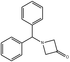 1-二苯甲基氮杂环丁烷-3-酮, 40320-60-3, 结构式