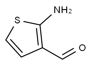 2-氨基-3-噻吩甲醛, 40341-23-9, 结构式