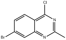 7-溴-4-氯-2-甲基喹唑啉, 403850-84-0, 结构式