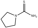 ピロリジン-1-カルボチオアミド 化学構造式