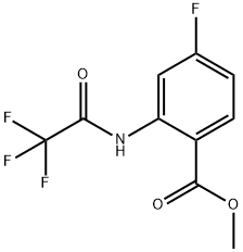 2-三氟乙酰氨基-4-氟苯甲酸甲酯 结构式