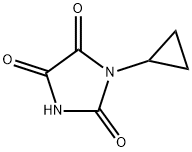 1-环丙基咪唑烷-2,4,5-三酮, 40408-46-6, 结构式