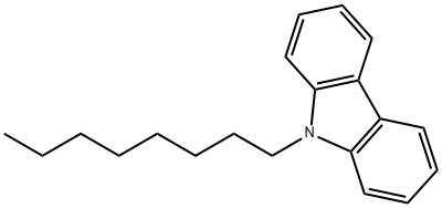 9-N-オクチルカルバゾール (9-N-OCTYL-9H-CARBAZOLE), IN TOLUENE (1000ΜG/ML) 化学構造式
