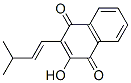 2-Hydroxy-3-(3-methyl-1-butenyl)-1,4-naphthoquinone Structure