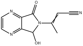 2-Butenenitrile, 3-(5,7-dihydro-5-hydroxy-7-oxo-6H-pyrrolo[3,4-b]pyrazin-6-yl)- (9CI) Structure