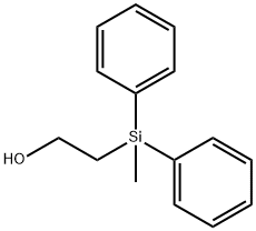 2-(甲基二苯基硅基)乙醇, 40438-48-0, 结构式