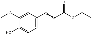 4-ヒドロキシ-3-メトキシけい皮酸エチル 化学構造式