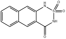 3,4-Dihydro-4-oxo-1H-naphtho[2,3-c][1,2,6]thiadiazine 2,2-dioxide Structure