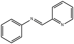 反式-N-(2-吡啶基亚甲基)苯胺, 40468-86-8, 结构式